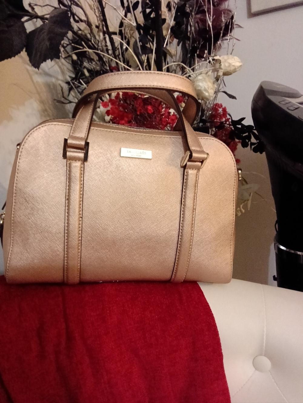 Kate Spade Felix Newbury Lane Rose Gold Satchel Handbag